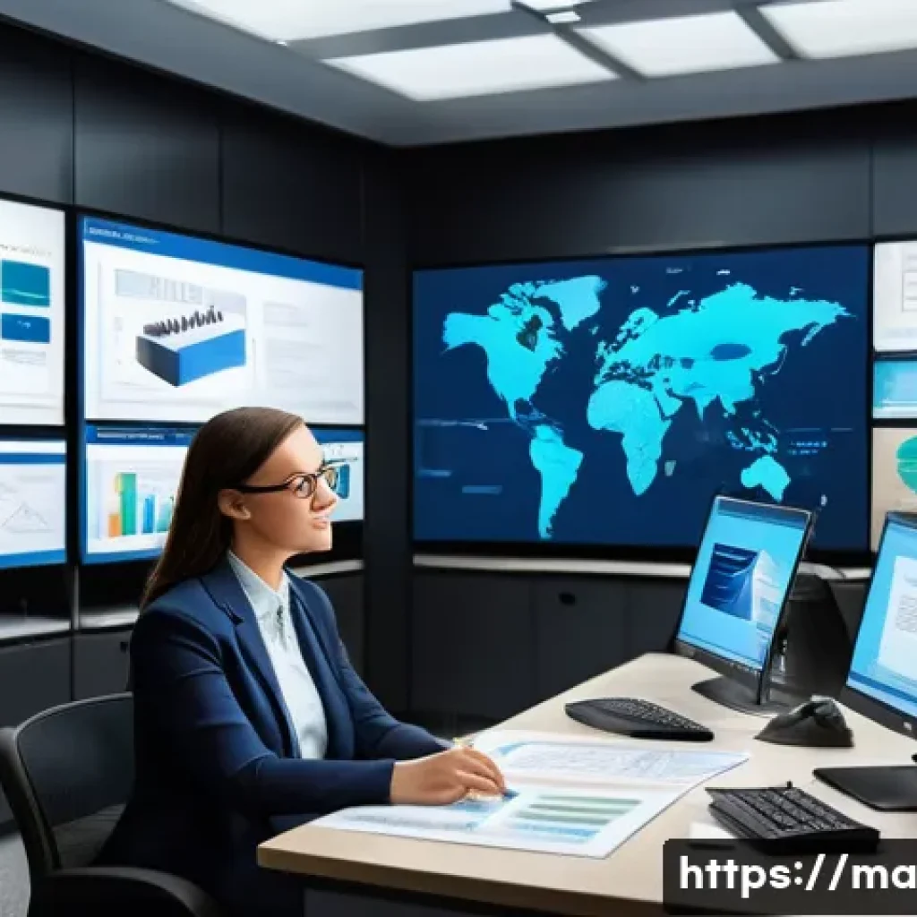 신뢰성 있는 정보의 수집 방법 - A professional workspace scene showing a researcher analyzing multiple documents on a large screen, ...